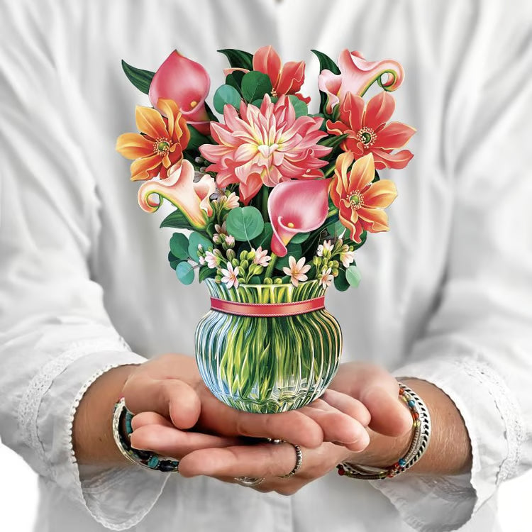 Fresh Cut Paper Mini Bouquet Pop-Up Cards