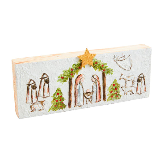 Mud Pie-Nativity Plaque