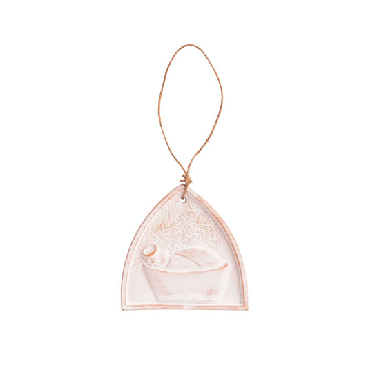 Mud Pie-Baby Jesus Nativity Lace Ornament