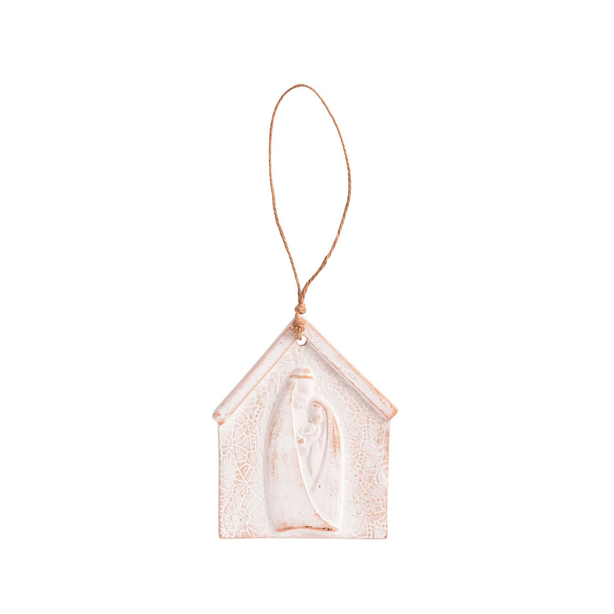 Mud Pie-Family Embrace Nativity Lace Ornament