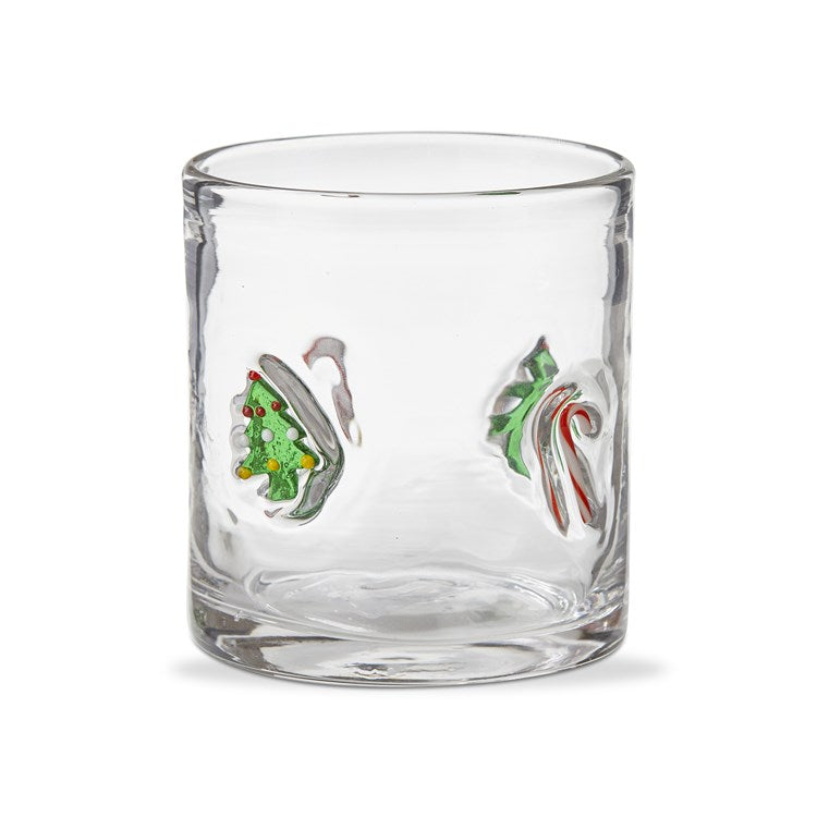 Christmas Tree Candy Can Glass