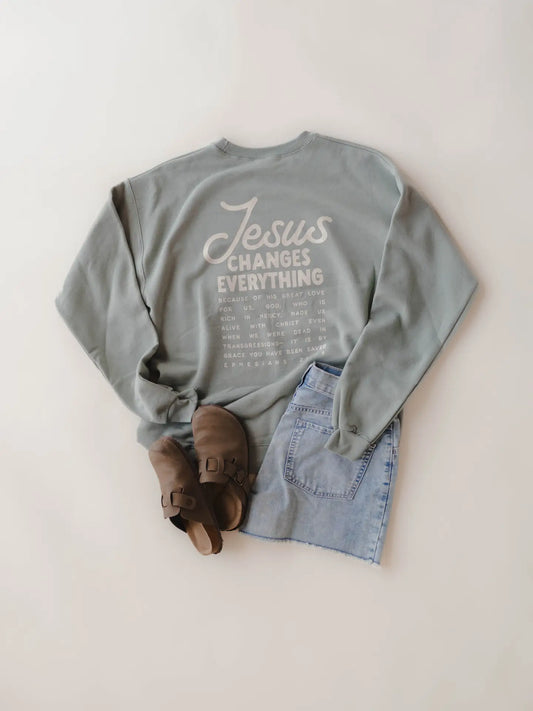 Jesus Changes Everything Pullover | Christian Pullover