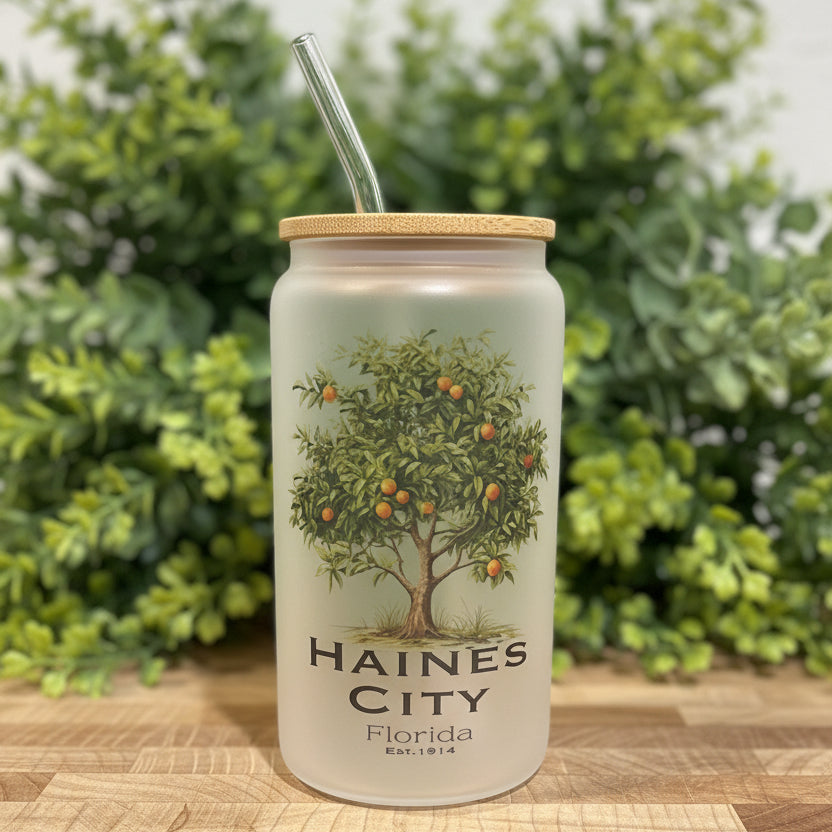 16oz Frosted Can Cup - Small Town Designs