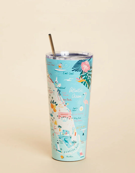 Spartina 449 - Stainless Steel Drink Tumbler 30 oz. Florida