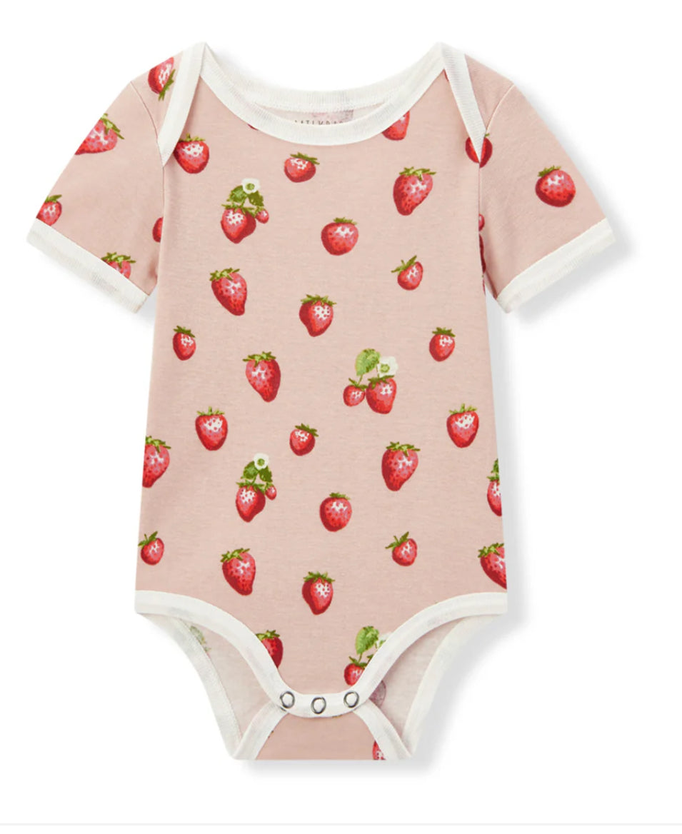 Strawberry Organic Cotton SS One Piece