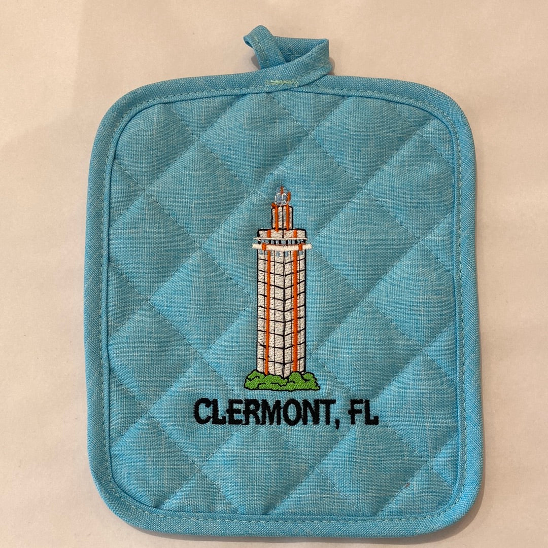 Clermont Citrus Tower Embroidered Hot Pad