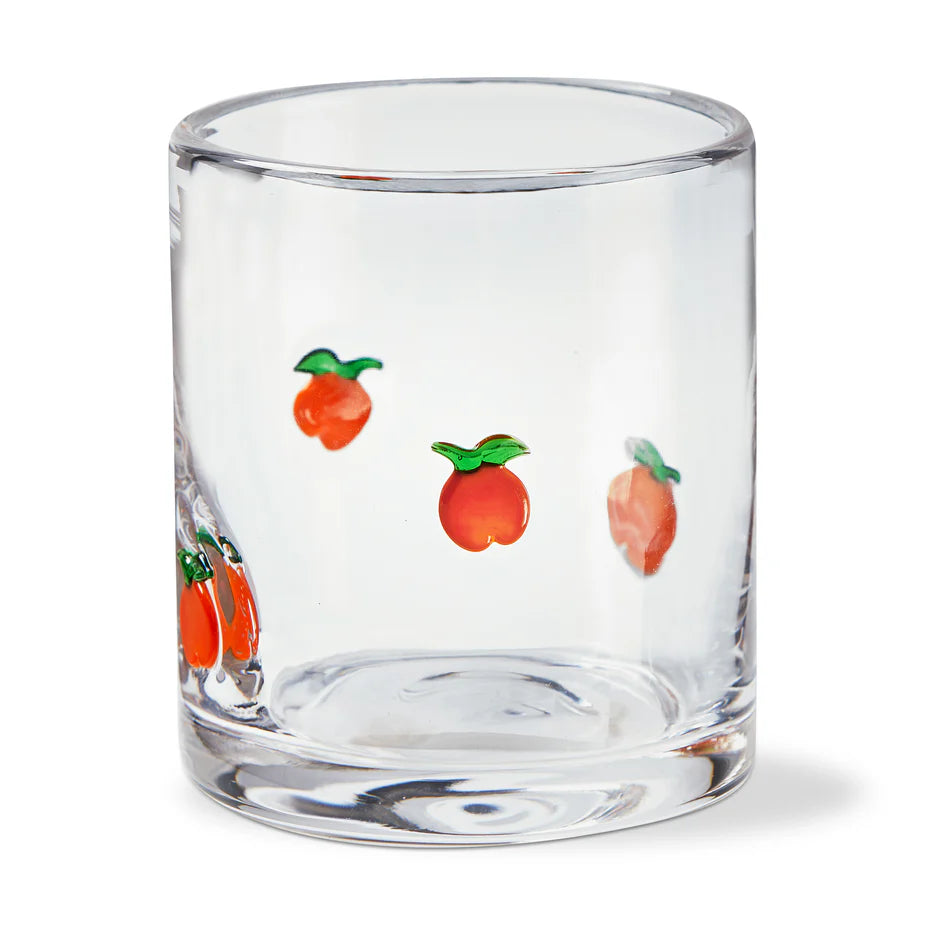 Peach Double Old Fashioned Glass