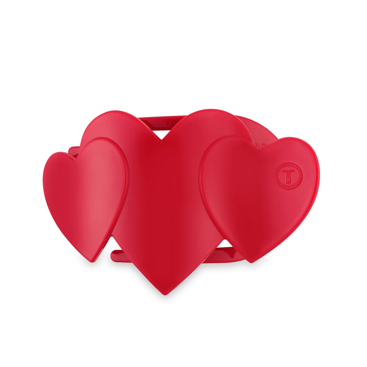Red Heart to Heart Flat Clip