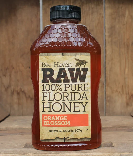 Bee-Haven - Raw 100% Pure Florida Honey - ORANGE BLOSSOM