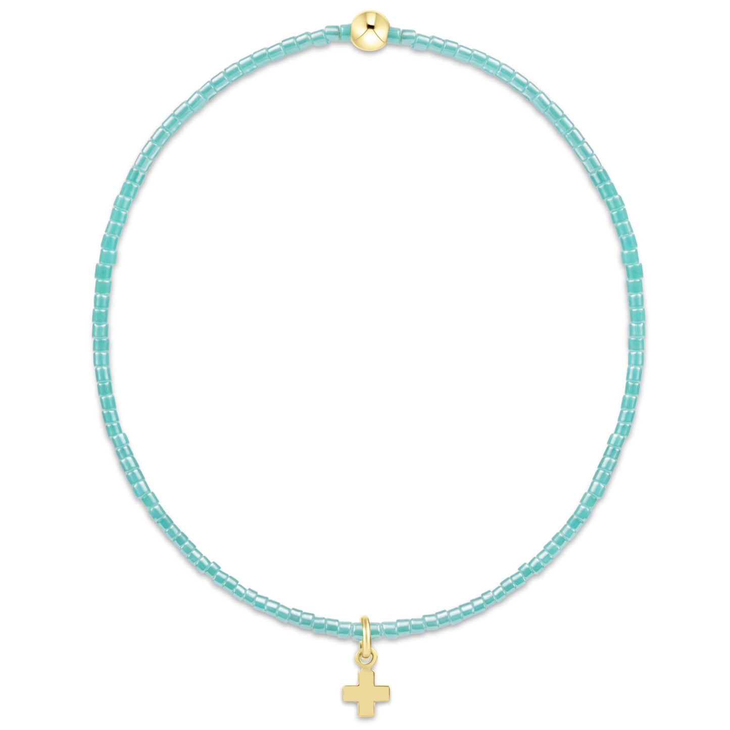 enewton Hope Classic Sea Glass Bracelet with Signature Cross Charm