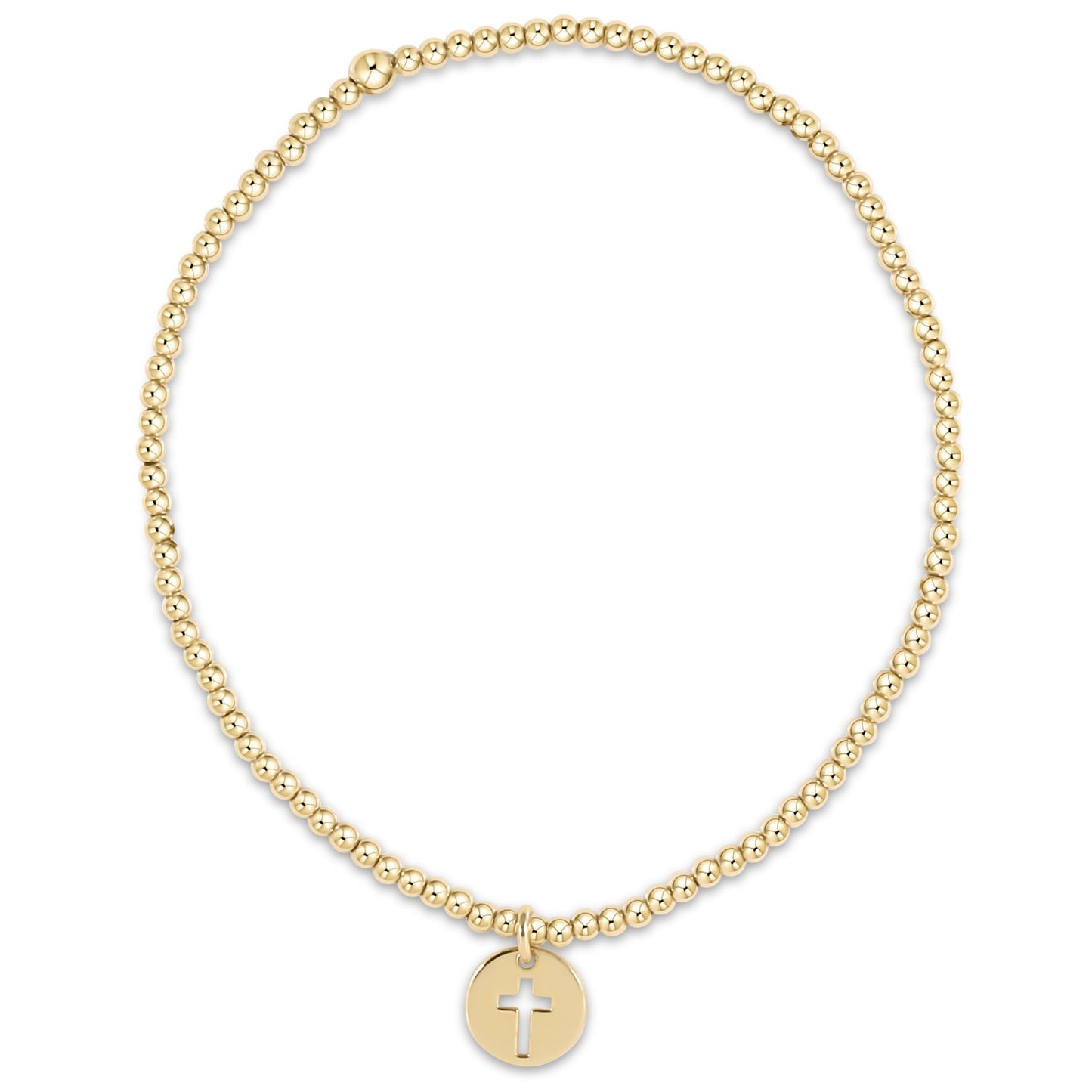 enewton Classic Gold 2mm Bracelet Blessed Small Gold Disc