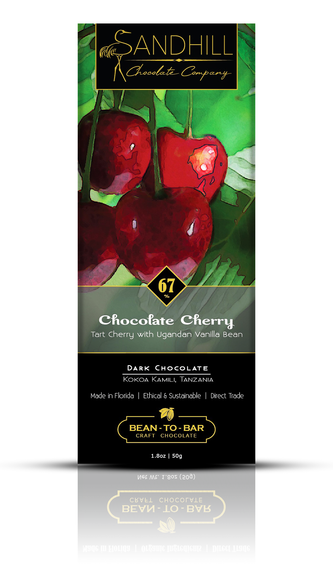 Sandhill Chocolate Company - 67% Chocolate Cherry