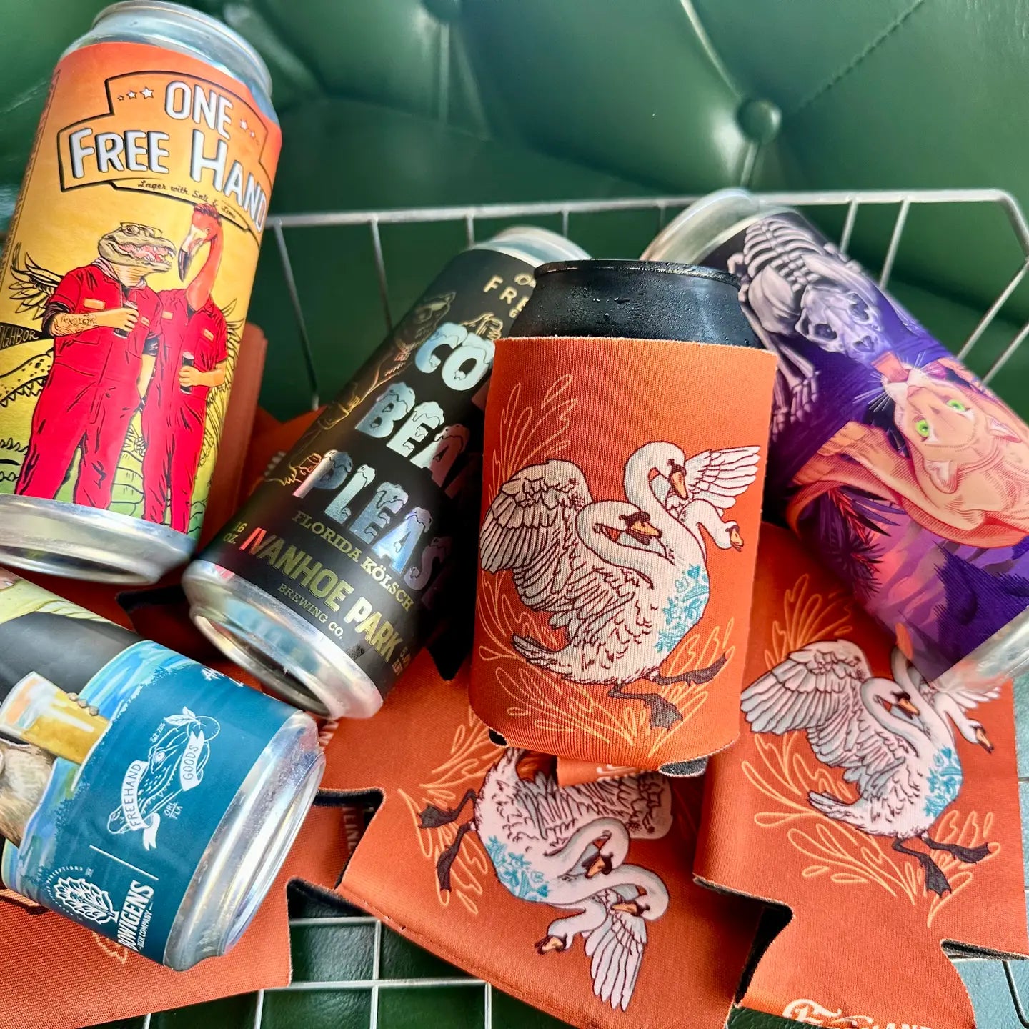 Freehand Swan Koozie (Orl Beer Week Collab)