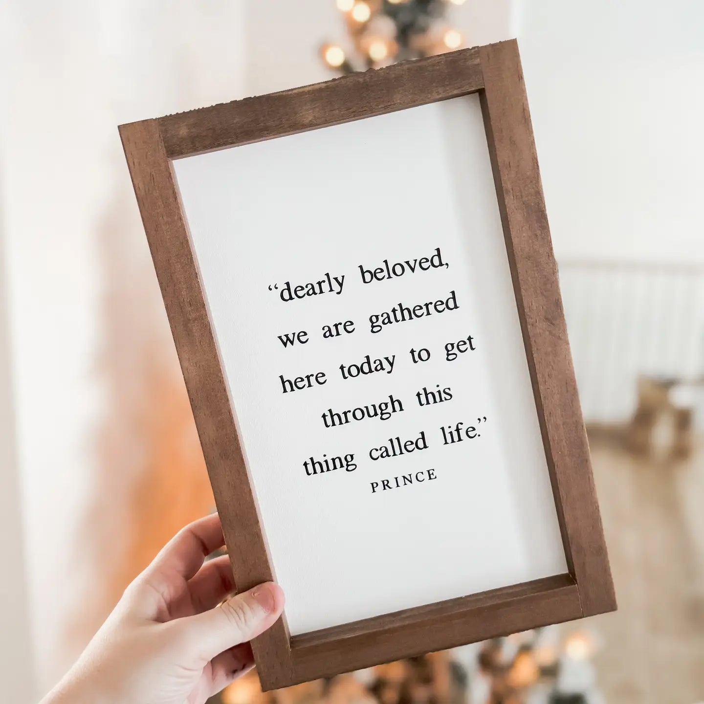 Dearly Beloved, We Are Gathered Here Today | Handmade Wall Decor