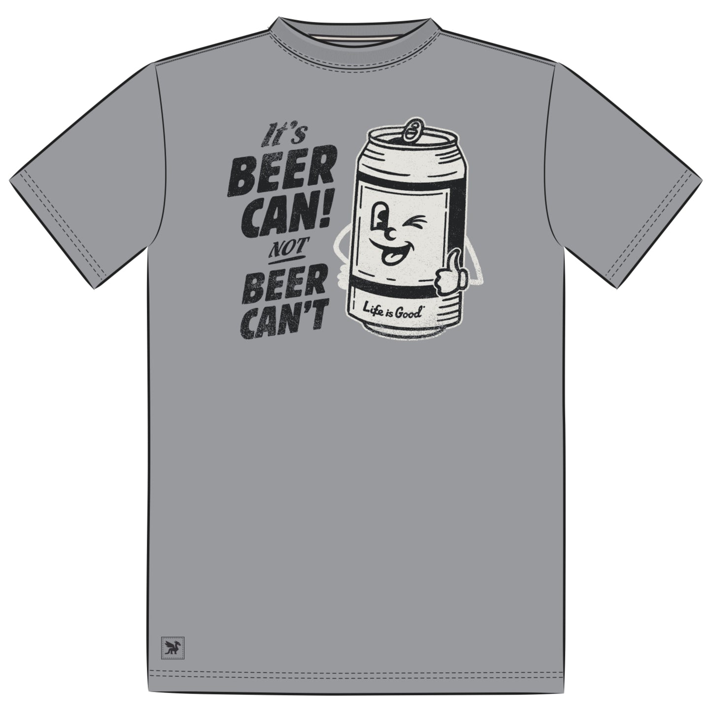 Men's Beer Can Short Sleeve Crusher-LITE Tee