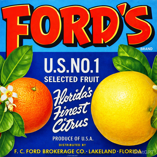 Polk County Citrus Label