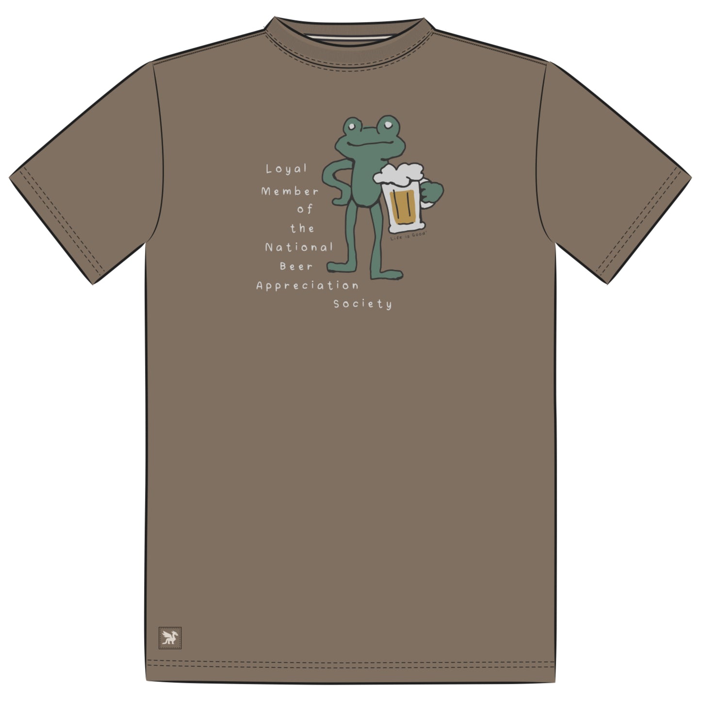 Men's National Beer Appreciation Frog Short Sleeve Crusher-LITE Tee