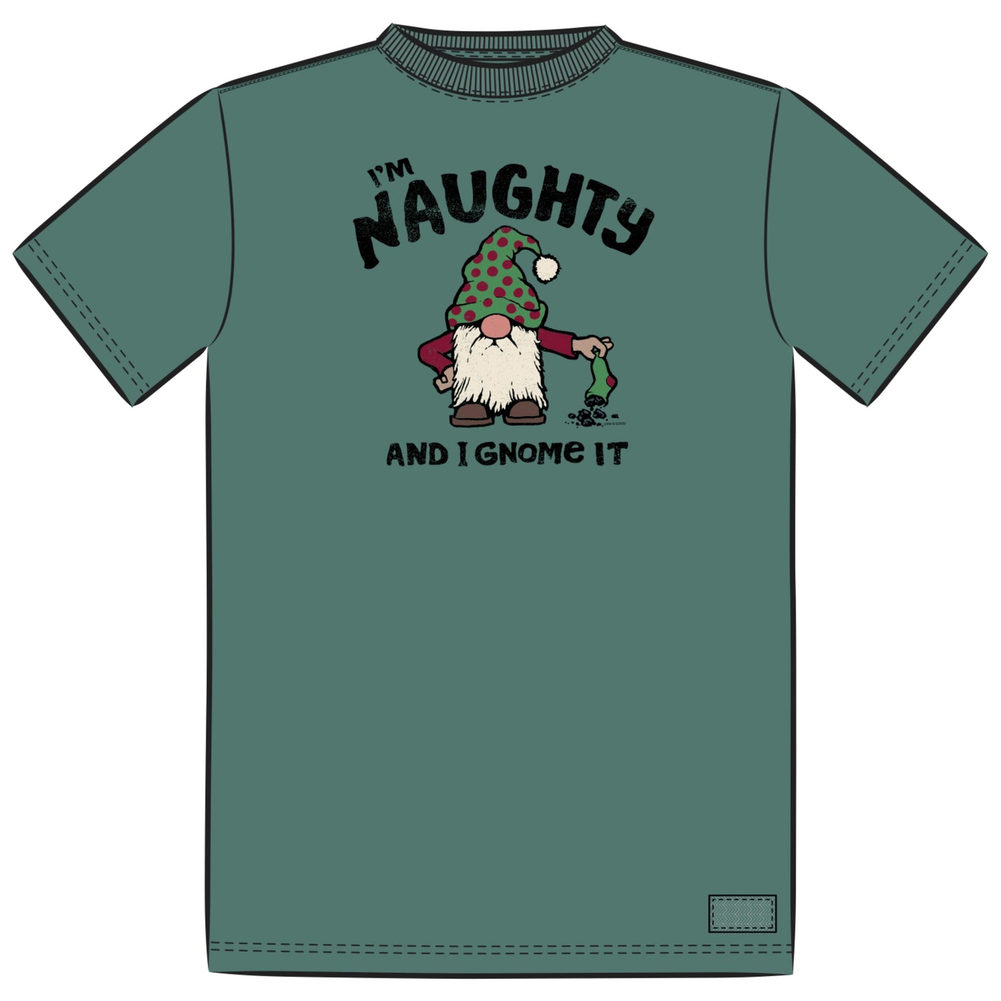 I'm naughty and I gnome it - Men's Short Sleeve Crusher-LITE Tee