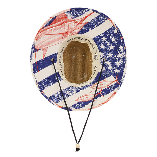 Sun 'N' Sand - Guy Harvey, Rush Straw Lifeguard, Brim 4.5"