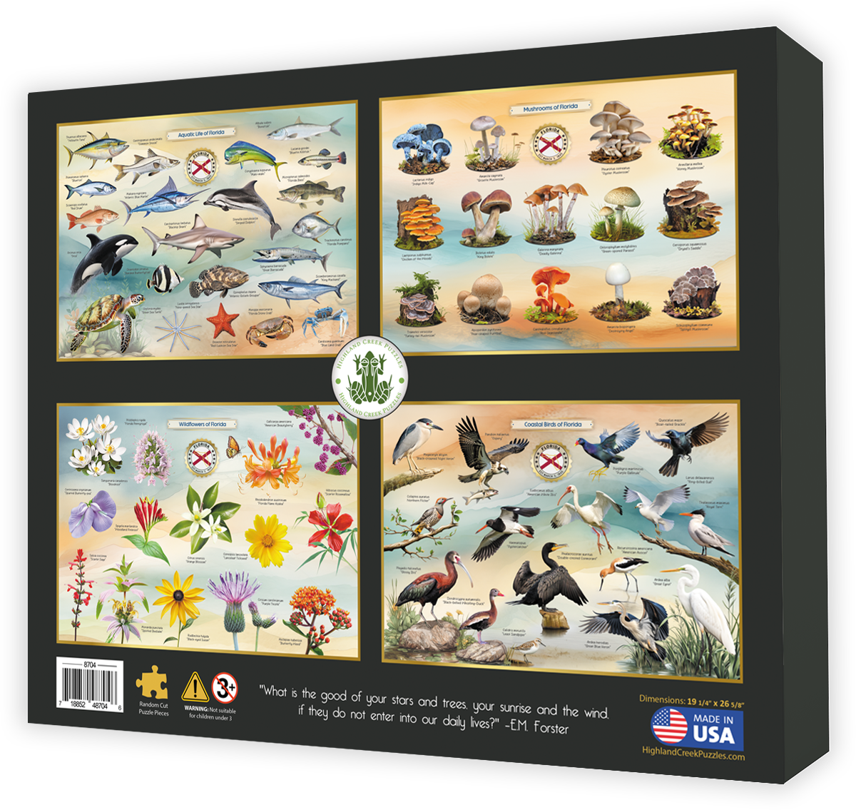 Native Birds of Florida jigsaw puzzle box back