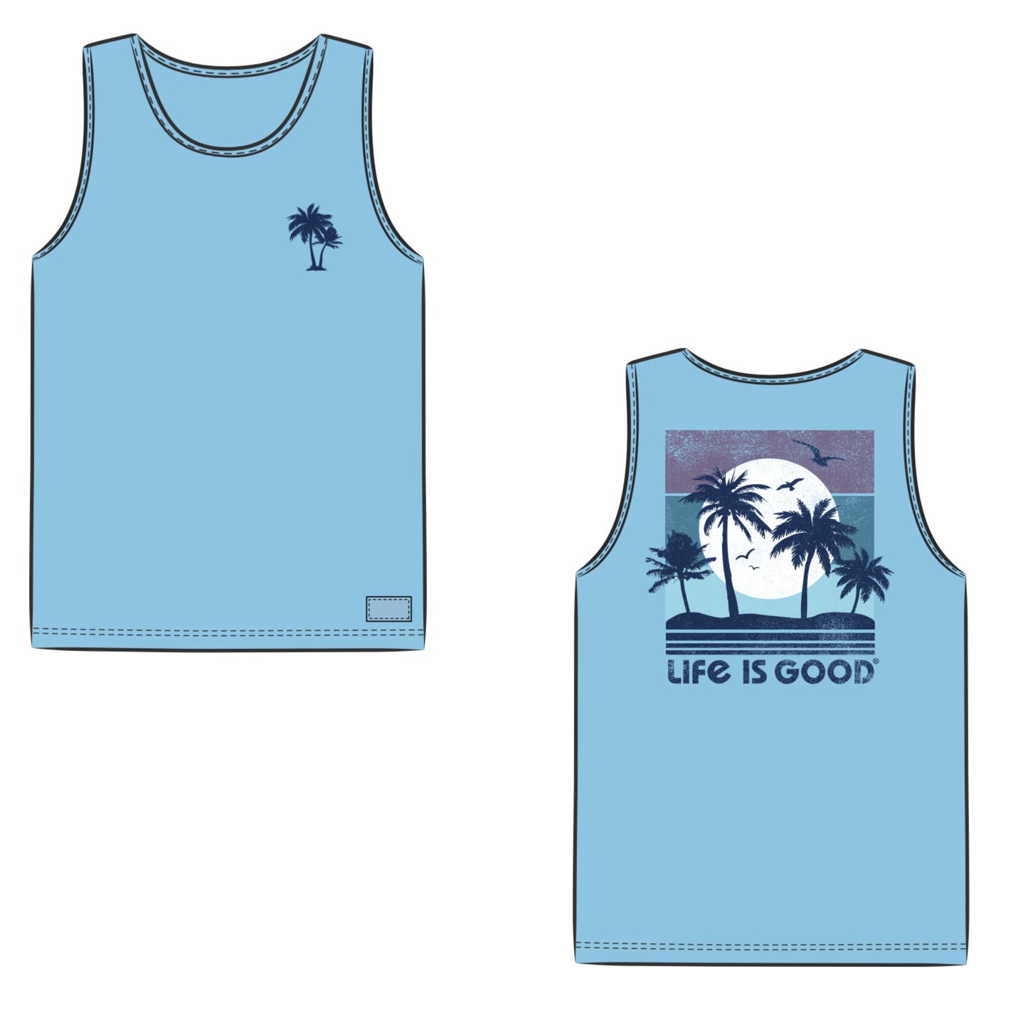 Men's Beachy Palms Crusher-LITE Tank