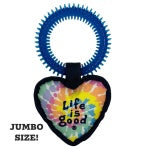 VINTAGE TIE DYE MULTI HEART JUMBO OXFORD