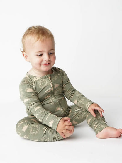 Celestial Sun Bamboo Pajamas Baby Pajamas Footie Pajamas