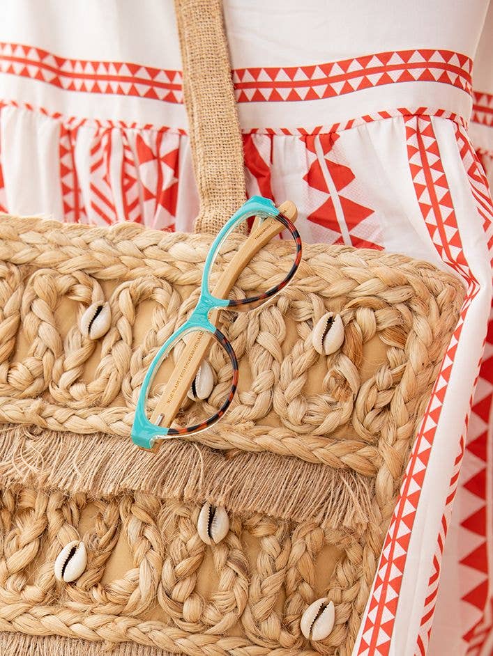 Lucia Reader - Turquoise To Amber Tortoise / Natural Bamboo