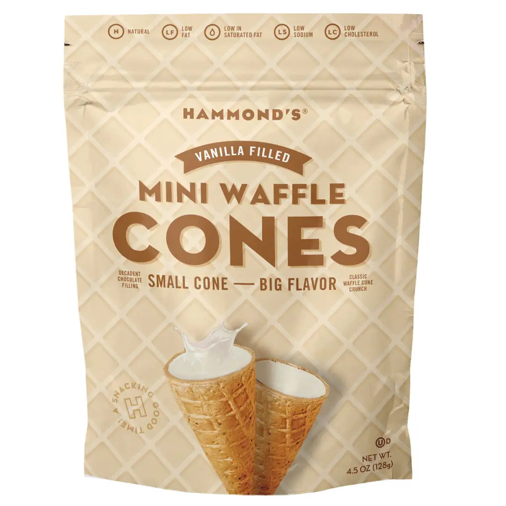 Waffle Cones Strawberry Cream