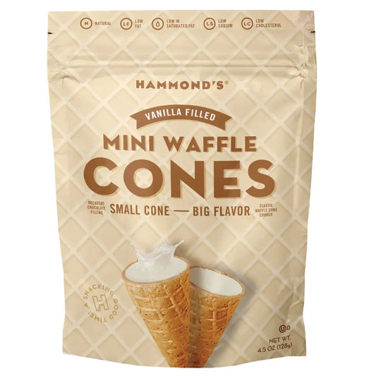 Waffle Cones Strawberry Cream
