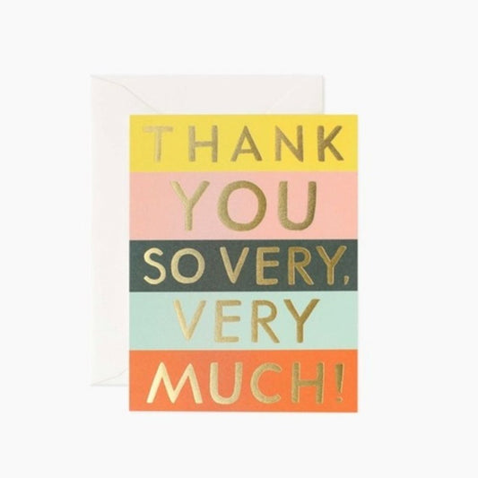 RIFLE PAPER CO Color Block Thank You Card
