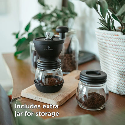 GROSCHE BREMEN Manual Coffee Grinder, Ceramic Conical Burr