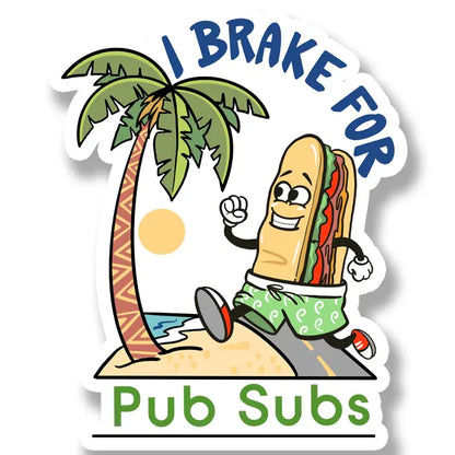 Freehand Pub Subs Magnet Decal