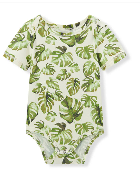 Island Leaf Cotton Stretch SS One Piece