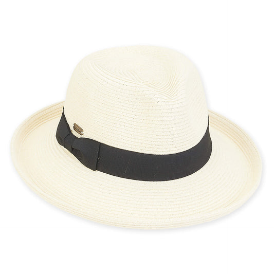 Sun 'N' Sand - Ivory, Paperbraid Upbrim Safari, Brim 2.5"