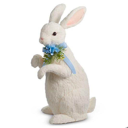 20 Sisal Bunny with Blue Bow