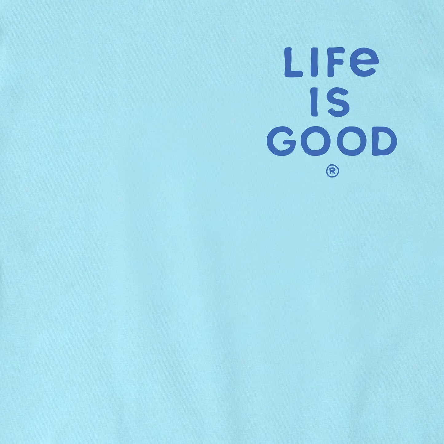 Life is Good Men's Patterned Palm Crusher Tee Aqua Blue