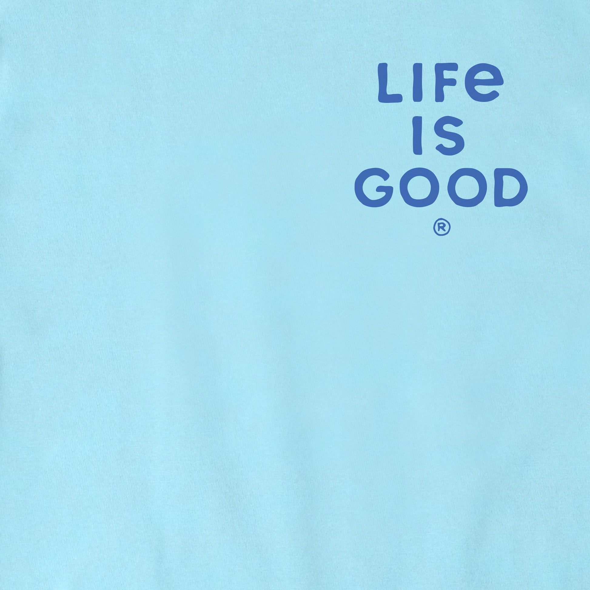 Life is Good Men's Patterned Palm Crusher Tee Aqua Blue