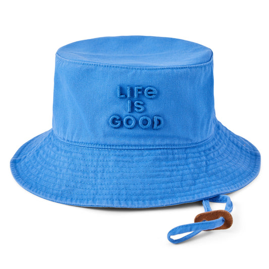 Life is Good Stacked Bucket Hat Cotton Unisex Adjustable