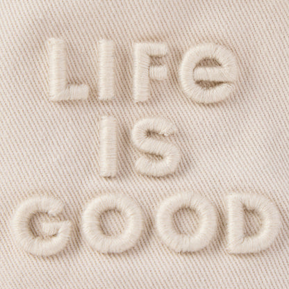Life is Good Stacked Bucket Hat Cotton Unisex Adjustable