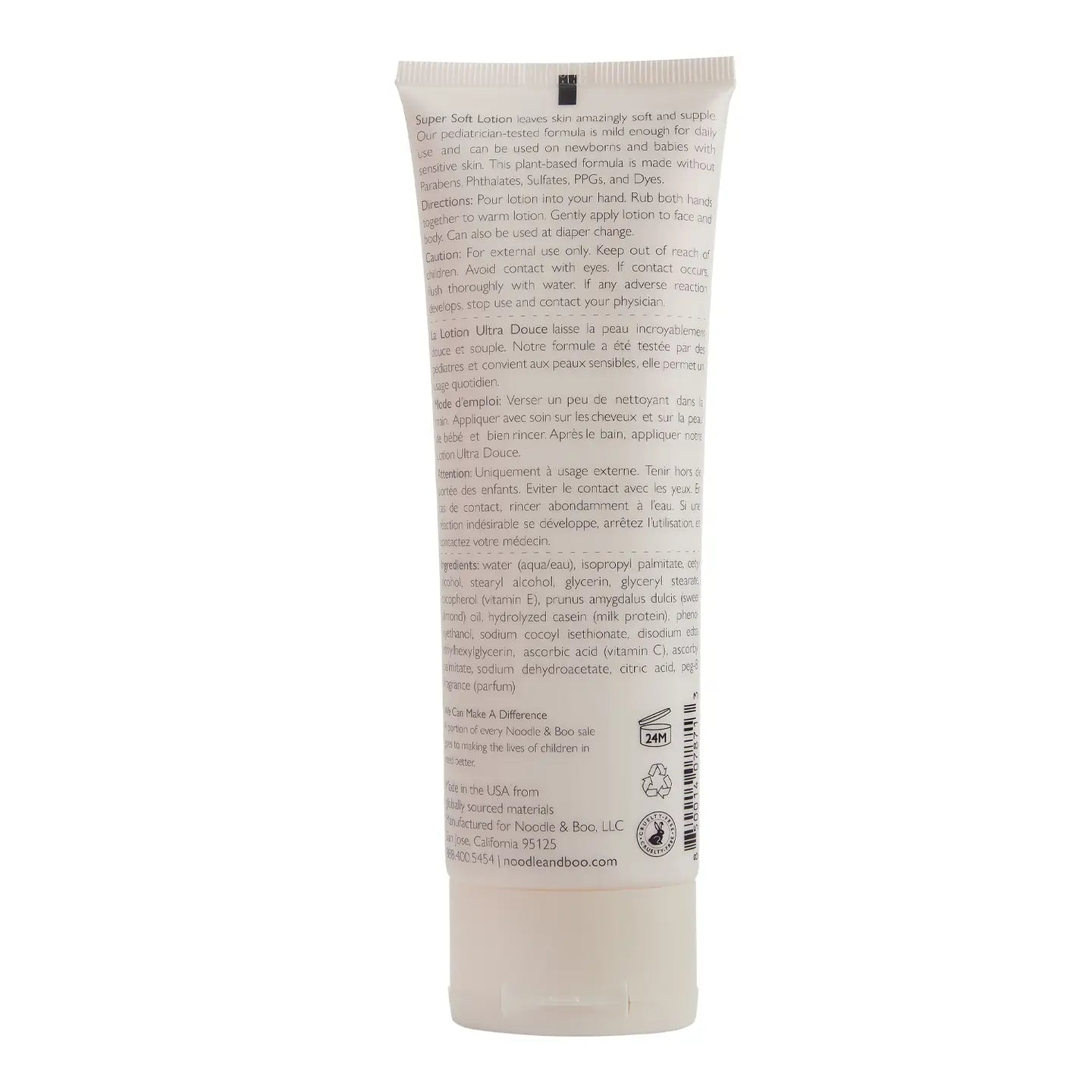 Baby Bath & Massage Set, Crème Douce, Peach Flowers
