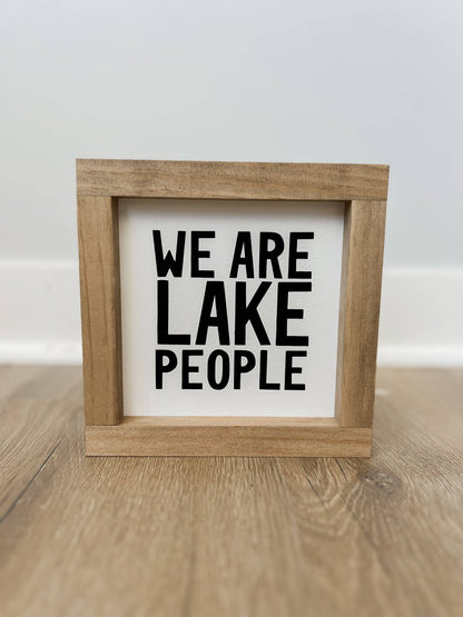 We Are Lake People | Wall Art, Summer Home Decor