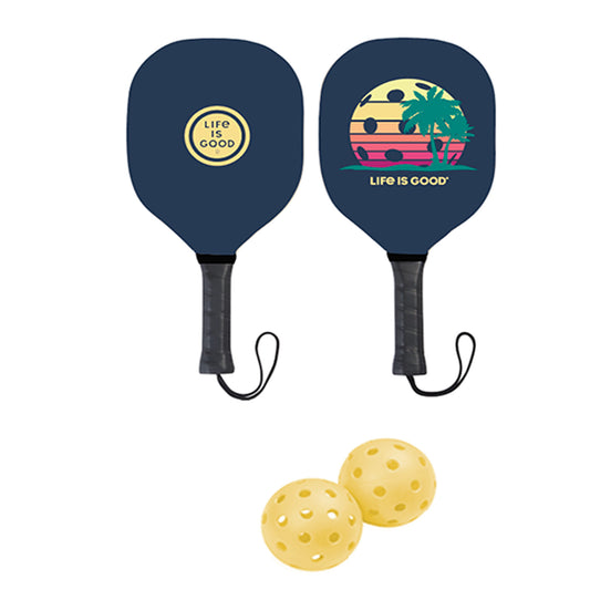 Life is Good Pickleball Paddle Set