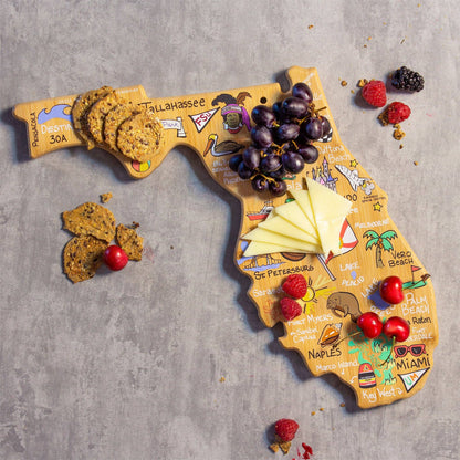 Florida Cutting Board with Artwork by Fish Kiss™