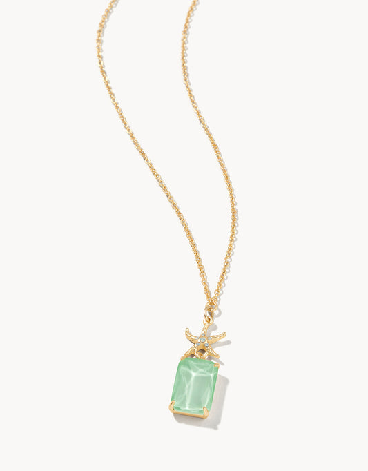 MG Starfish Bitty Necklace 17" Sea Foam
