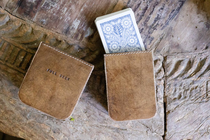 Leather Playing Card Case
