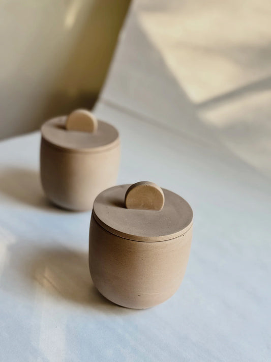 Playful - Concrete Candle Jar