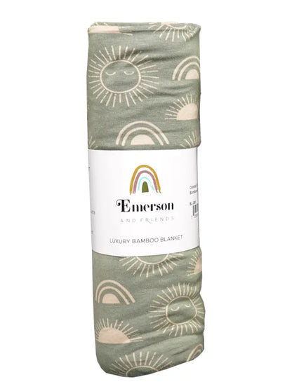 Celestial Sun Bamboo Baby Blanket Baby Gift Swaddle Blanket