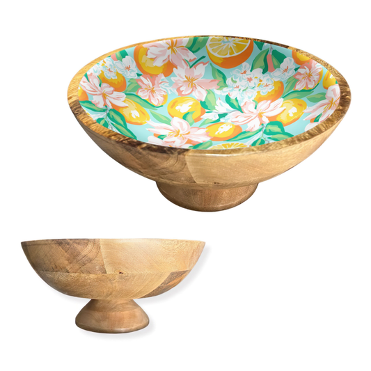 Oranges 12" Decorative Pedestal Bowl Item 2-31