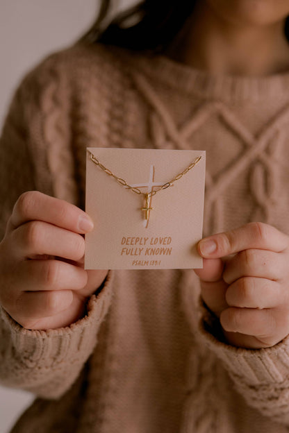 Deeply Loved Fully Known Charm Necklace I Christian Jewelry